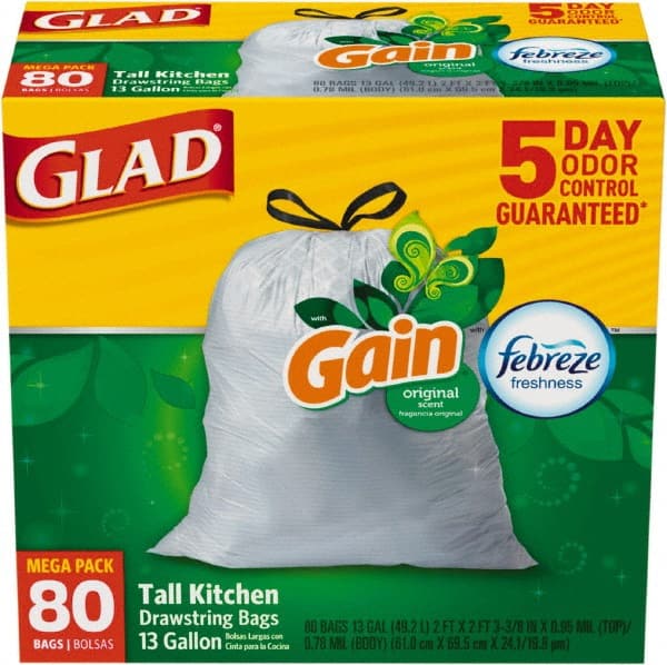 Glad - Pack of (3) 80-Count 13 Gal 0.95 mil Household/Office Trash Bags - Exact Tooling