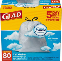 Glad - Pack of (3) 80-Count 13 Gal 0.95 mil Household/Office Trash Bags - Exact Tooling