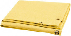 Steiner - 4' High x 3' Wide x 0.05" Thick Acrylic Coated Fiberglass Welding Blanket - Gold, Grommet - Exact Tooling