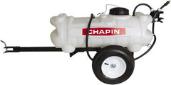 Chapin - 15 Gal Tow Behind Sprayer - Polyethylene Tank, 15' Reinforced Hose with Brass Wand - Exact Tooling