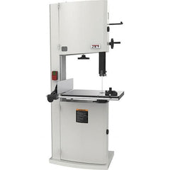 Jet - 20" Throat Capacity, Step Pulley Vertical Bandsaw - 2,530/4,850 SFPM, 5 hp, Single Phase - Exact Tooling