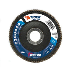4-1/2″ Big Cat Abrasive Flap Disc, Flat, Phenolic Backing, 60Z, 7/8″ Arbor Hole - Exact Tooling