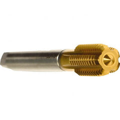 Emuge - 3/4-10 UNC 2BX Modified Bottoming Thread Forming Tap - Cobalt, TiN Finish, 4.921" OAL, 1.181" Thread Length, Right Hand Thread, Series Druck - Exact Tooling