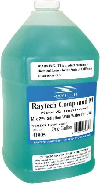 Raytech - 1 Gal Compound M Tumbling Media Additive Liquid - For Burnishing, Wet Operation - Exact Tooling