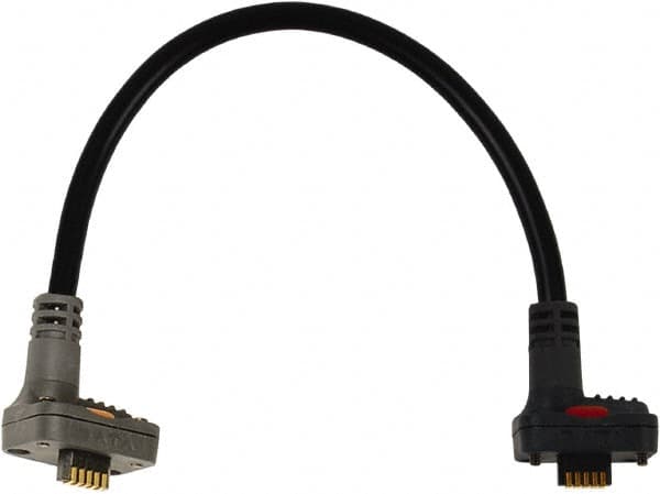 Mitutoyo - 6" Long SPC Connecting Cable - Use with Digimatic Calipers - Exact Tooling