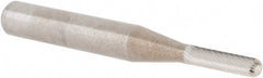 M.A. Ford - 1/8" Cut Diam, 1/4" Shank Diam, Cylinder with Radius Head Double Cut Burr - Carbide, Radius End, 1/2" LOC, 2" OAL - Exact Tooling