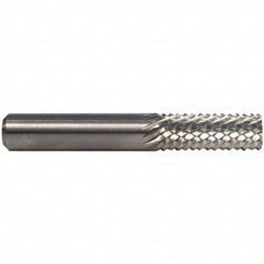 M.A. Ford - 1/4" Diam, 3/4" LOC, Plain End, Solid Carbide Diamond Pattern Router Bit - 3" OAL, 1/4" Shank Diam - Exact Tooling
