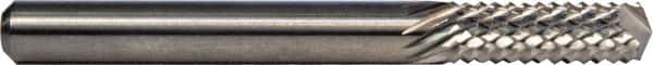 M.A. Ford - 2mm Diam, Drill Point End, Solid Carbide Diamond Pattern Router Bit - 1-1/2" OAL - Exact Tooling