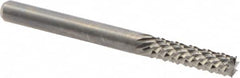 M.A. Ford - 1/8" Diam, 1/2" LOC, Burr End, Solid Carbide Diamond Pattern Router Bit - 1-1/2" OAL, 1/8" Shank Diam - Exact Tooling