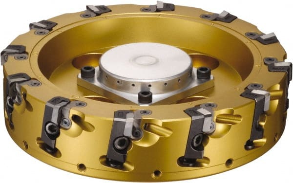 Sumitomo - 6 Inserts, 82mm Cut Diam, 25.4mm Arbor Diam, Indexable Square-Shoulder Face Mill - 50mm High, NF-SNEW 1204 Insert Compatibility, Series Sumidia - Exact Tooling