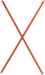 PRO-SAFE - Fiberglass Roll Up Sign Ribs - Orange, Compatible with Roll Up Signs - Exact Tooling