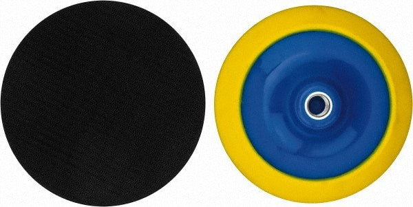 Tru-Maxx - 6" Diam Hook & Loop Disc Backing Pad - Medium Density, 7,500 RPM - Exact Tooling