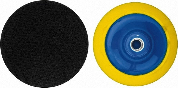 Tru-Maxx - 5" Diam Hook & Loop Disc Backing Pad - Medium Density, 7,800 RPM - Exact Tooling