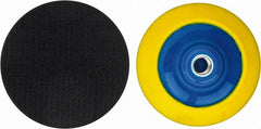 Tru-Maxx - 4-1/2" Diam Hook & Loop Disc Backing Pad - Medium Density, 8,200 RPM - Exact Tooling