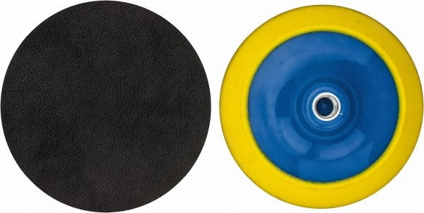 Tru-Maxx - 6" Diam Adhesive/PSA Disc Backing Pad - Hard Density, 7,500 RPM - Exact Tooling