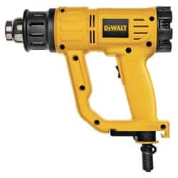 DeWALT - 120 to 1,100°F Heat Setting, 16 CFM Air Flow, Heat Gun - 120 Volts, 13 Amps, 1,550 Watts, 10' Cord Length - Exact Tooling