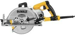 DeWALT - 15 Amps, 7-1/4" Blade Diam, 4,800 RPM, Electric Circular Saw - 120 Volts, 5/8" Arbor Hole, Left Blade - Exact Tooling