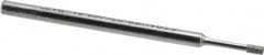 Strauss - 1/8" Head Thickness CBN Grinding Pin - 1/8" Shank Diam x 2" Shank Length, (170 Mesh Grit) - Exact Tooling