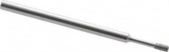 Strauss - 0.157" Head Thickness CBN Grinding Pin - 1/8" Shank Diam x 2" Shank Length, Fine Grade, 120 Grit - Exact Tooling