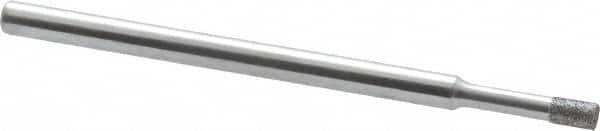 Strauss - 0.157" Head Thickness CBN Grinding Pin - 1/8" Shank Diam x 2" Shank Length, (170 Mesh Grit) - Exact Tooling