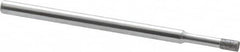 Strauss - 0.157" Head Thickness CBN Grinding Pin - 1/8" Shank Diam x 2" Shank Length, (170 Mesh Grit) - Exact Tooling