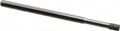 Strauss - 1/8" Head Diam x 0.157" Head Thickness CBN Grinding Pin - 1/8" Shank Diam x 2" Shank Length, Medium Grade, 80 Grit - Exact Tooling