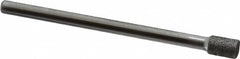 Strauss - 0.177" Head Diam x 1/4" Head Thickness CBN Grinding Pin - 1/8" Shank Diam x 2" Shank Length, (170 Mesh Grit) - Exact Tooling