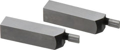 SPI - 1.58 Inch Overall Length, 0.315 Inch Jaw Thickness, 0.1 Inch Radius, Gage Block Cylindrical Jaws - Radius 0.00003 Inch, Pair 0.00004 Inch Accuracy, Sold As Pair, For Use with Rectangular Gage Blocks, 2 Pieces - Exact Tooling
