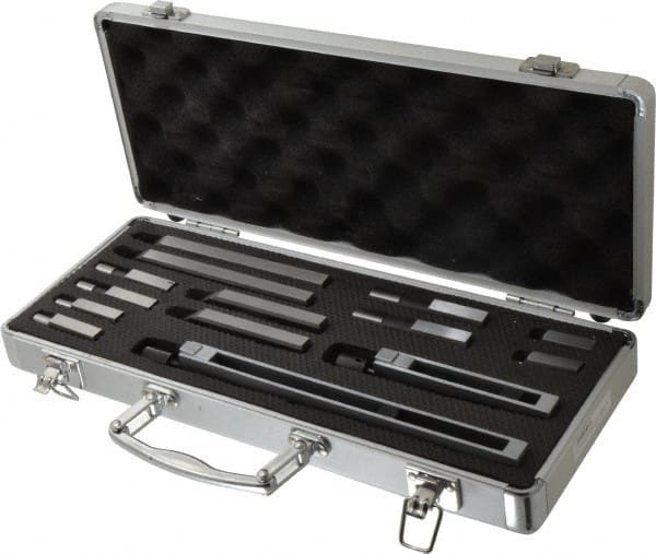 SPI - Gage Block Gage Block Accessory Set - For Use with Rectangular Gage Blocks, 14 Pieces - Exact Tooling