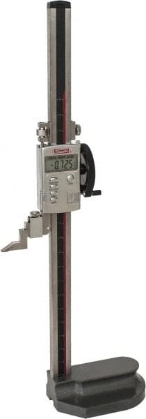 SPI - 18" Electronic Height Gage - 0.0005" Resolution, Accurate to 0.0015", LCD Display, SPC Data Output - Exact Tooling