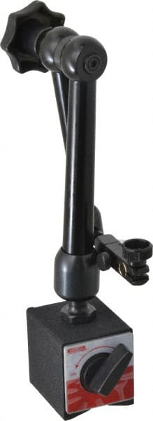 SPI - 180 Lb Magnetic Force, Fine Adjustment Indicator Positioner & Holder with Base - Articulated Arm, Rectangular Base, 2.17" Base Height, 2.36" Base Length, 2" Base Width - Exact Tooling