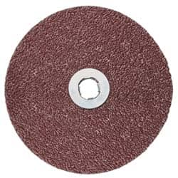 3M - 5" Diam 36+ Grit Fiber Disc - Very Coarse Grade, Ceramic, 12,000 Max RPM, Series 982C - Exact Tooling