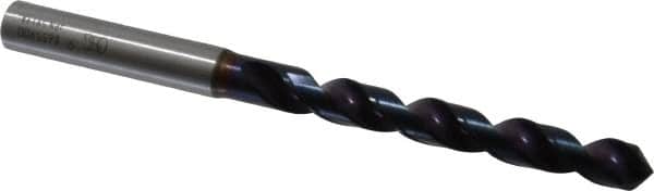 OSG - 9mm 120° Vanadium High Speed Steel Jobber Drill - WD1 Finish, Right Hand Cut, Spiral Flute, Straight Shank, 131mm OAL, Faceted Point - Exact Tooling