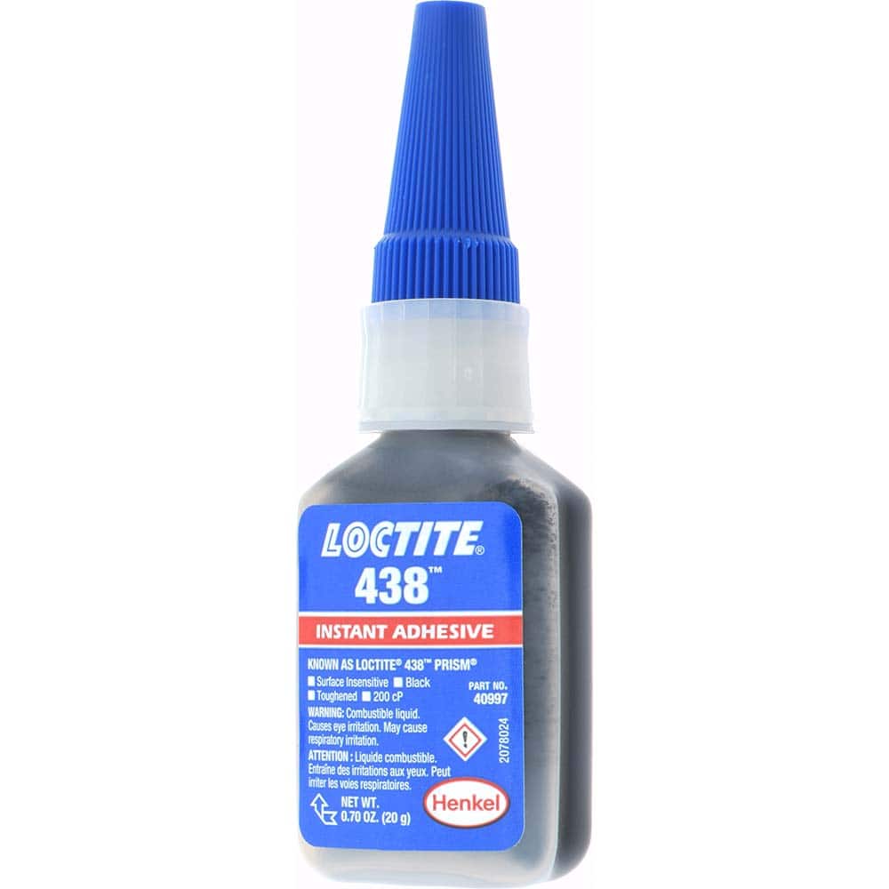 Loctite - 20 g Bottle Black Instant Adhesive - Exact Tooling