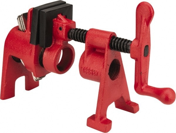 Bessey - 3/4" Pipe, 1-11/16" Throat Depth, 1-11/16" Clamp Face, H Style Pipe Clamp - Exact Tooling
