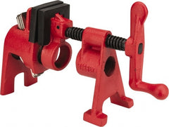 Bessey - 3/4" Pipe, 1-11/16" Throat Depth, 1-11/16" Clamp Face, H Style Pipe Clamp - Exact Tooling