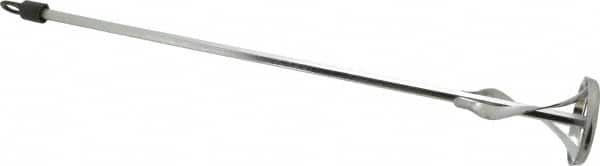 Premier Paint Roller - Metal Chrome Power Mixer - 17 Inch Long x 3/8 Inch Shank Diameter, Compatible with 1 to 5 Gallon Containers - Exact Tooling