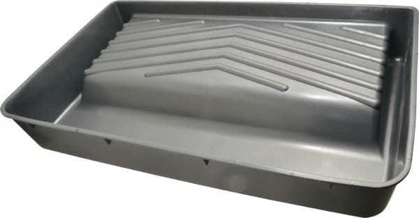 Premier Paint Roller - 18" Roller Compatible Heavy-Duty Deep-Well Paint Tray - 2 Qt Capacity, 20" Wide, Plastic - Exact Tooling