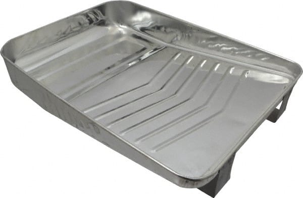 Premier Paint Roller - 9" Roller Compatible Metal Paint Tray with Ladder Legs - 1 Qt Capacity, 10-1/2" Wide, Metal - Exact Tooling