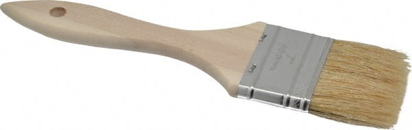 Premier Paint Roller - 3" Flat Hog Chip Brush - 1-3/4" Bristle Length, 5" Wood Dowel Handle - Exact Tooling
