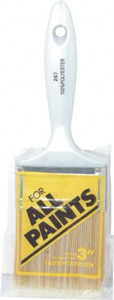 Premier Paint Roller - 3" Synthetic Varnish Brush - 3" Bristle Length, 6-1/2" Plastic Handle - Exact Tooling