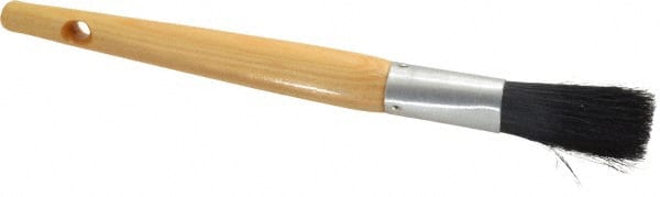 Premier Paint Roller - 3/8" Oval Hog Sash Brush - 2" Bristle Length, 6" Wood Handle - Exact Tooling
