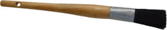 Premier Paint Roller - 5/8" Oval Hog Sash Brush - 2-1/4" Bristle Length, 6" Wood Handle - Exact Tooling