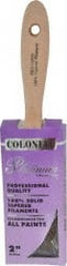 Premier Paint Roller - 2" Flat Synthetic Varnish Brush - 2-3/4" Bristle Length, 7-1/2" Wood Handle - Exact Tooling