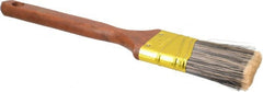 Premier Paint Roller - 2" Angled Synthetic Sash Brush - 2-1/2" Bristle Length, 9" Wood Handle - Exact Tooling