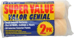 Premier Paint Roller - 3/8" Nap, 9" Wide Paint General Purpose Roller Cover - Semi-Smooth Texture, Polyester - Exact Tooling