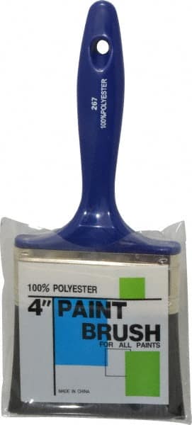 Premier Paint Roller - 4" Synthetic Wall Brush - 2-3/4" Bristle Length, 6-3/4" Plastic Handle - Exact Tooling