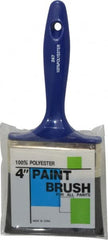 Premier Paint Roller - 4" Synthetic Wall Brush - 2-3/4" Bristle Length, 6-3/4" Plastic Handle - Exact Tooling