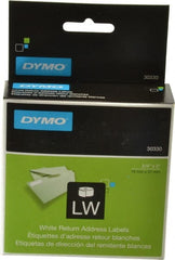 Dymo - 2" Long, White Return Address Label - For Dymo & CoStar Printers - Exact Tooling