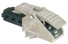 Parker - 0.83 CV Rate, 1/4" NPT Inlet Direct Air 2 Mechanical Spool Valve - 4 Way, 2 Position, 150 Max psi, Treadle Manual Return - Exact Tooling